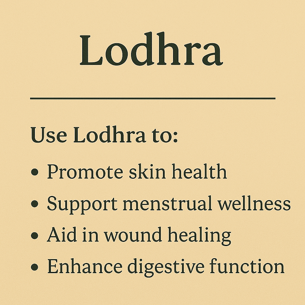 Lodhra Bark – Ayurvedic Herb for Hormonal Balance & Skin Health (100g)