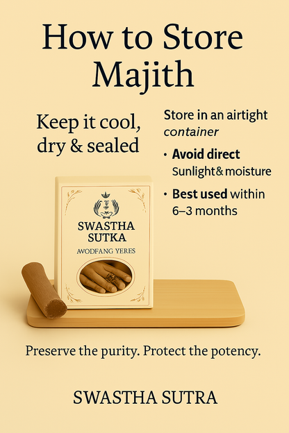 Manjistha Root – Ayurvedic Herb for Skin Glow & Blood Detox (100g)