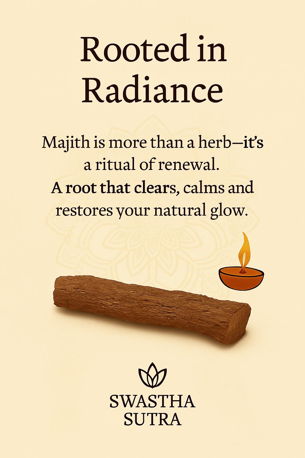 Manjistha Root – Ayurvedic Herb for Skin Glow & Blood Detox (100g)