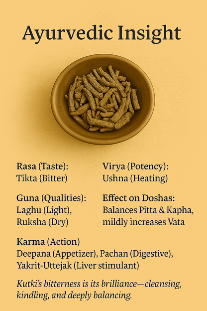 Kutki Root – Ayurvedic Herb for Liver Cleansing & Detox (100g)