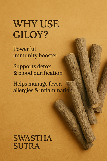 Giloy Stem – Ayurvedic Herb for Immunity, Fever & Detox (100g)