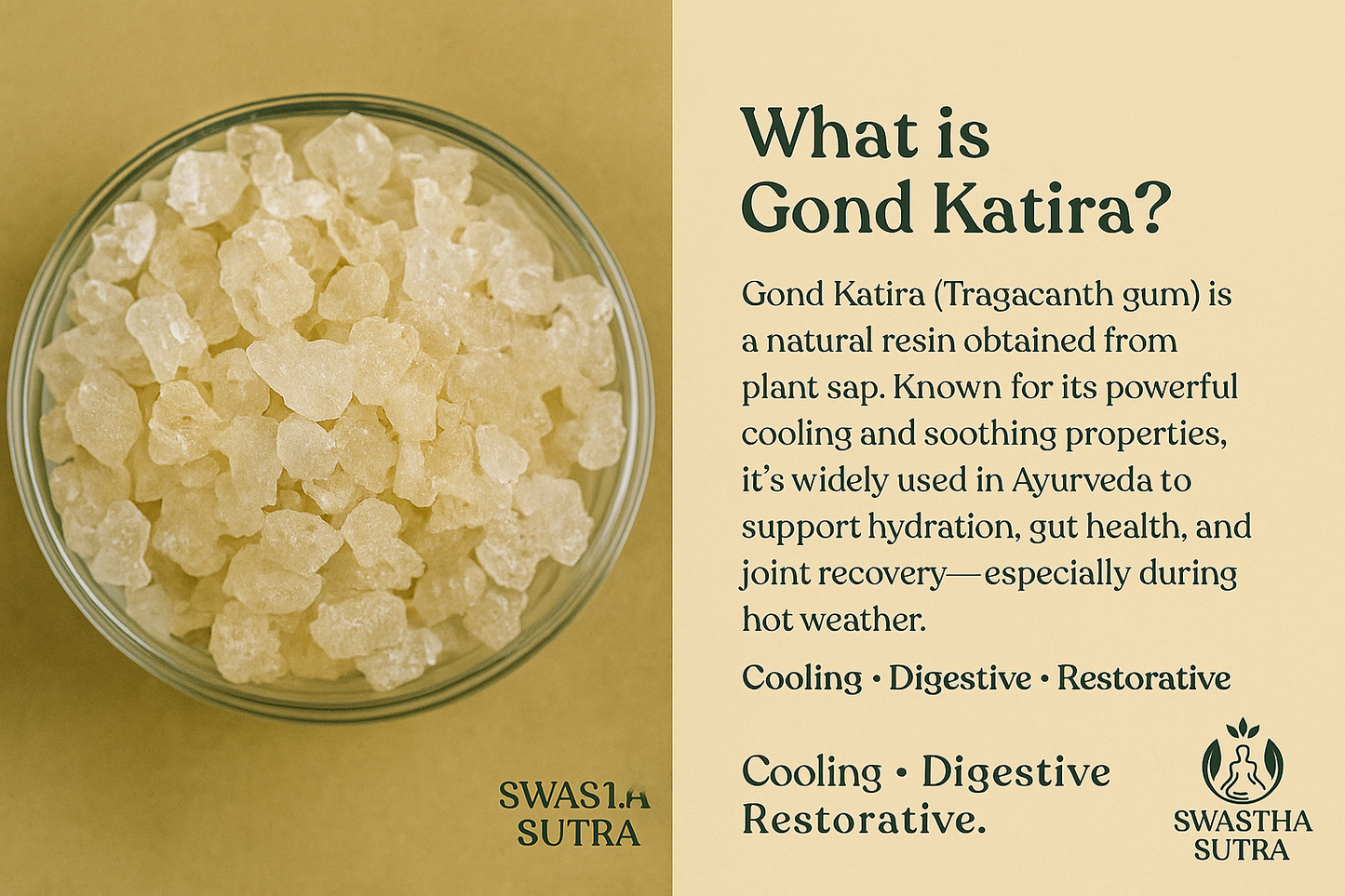 Gond Katira – Natural Cooling Resin for Joints, Digestion & Skin (100g)
