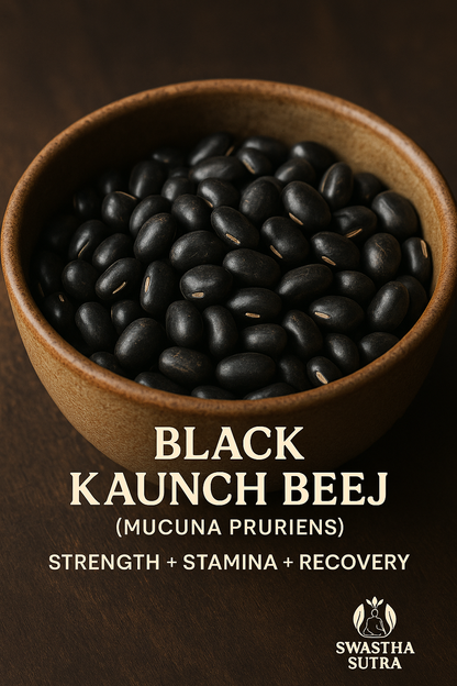 Kaunch Beej Black – Ayurvedic Seeds for Strength, Stamina & Fertility (100g)