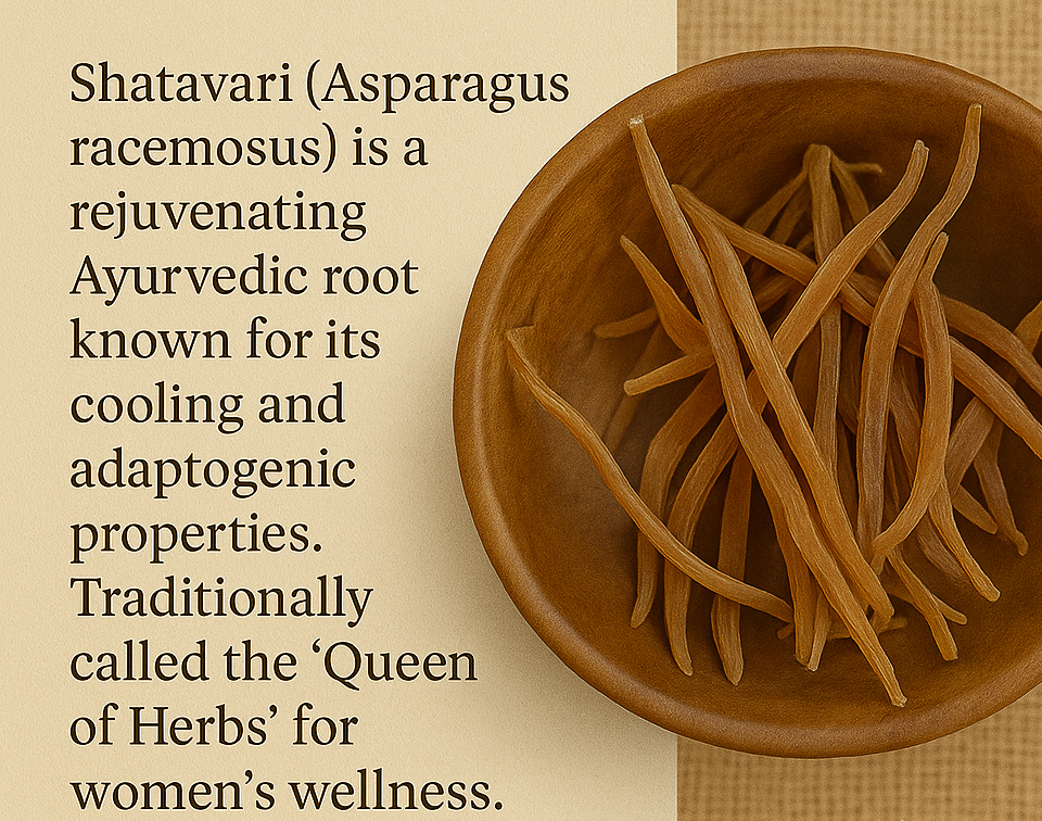 Shatavari Yellow – Ayurvedic Root for Hormonal Balance & Reproductive Health (100g)