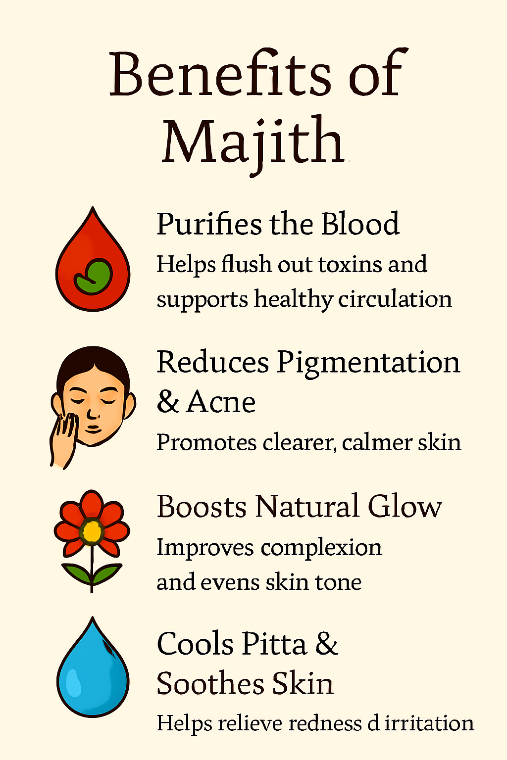 Manjistha Root – Ayurvedic Herb for Skin Glow & Blood Detox (100g)