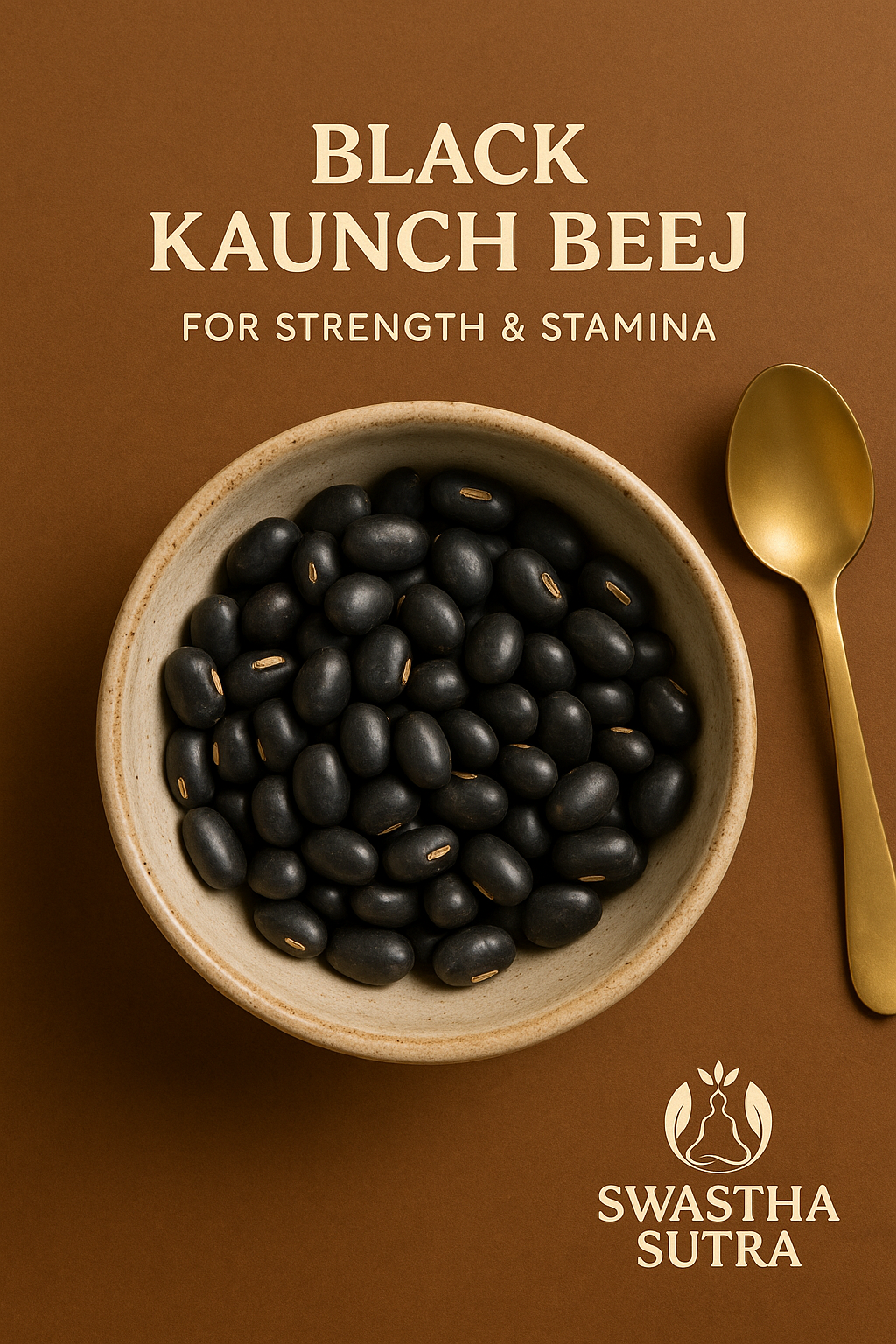Kaunch Beej Black – Ayurvedic Seeds for Strength, Stamina & Fertility (100g)
