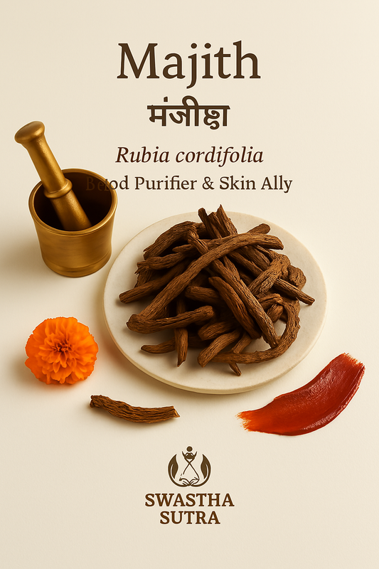 Manjistha Root – Ayurvedic Herb for Skin Glow & Blood Detox (100g)