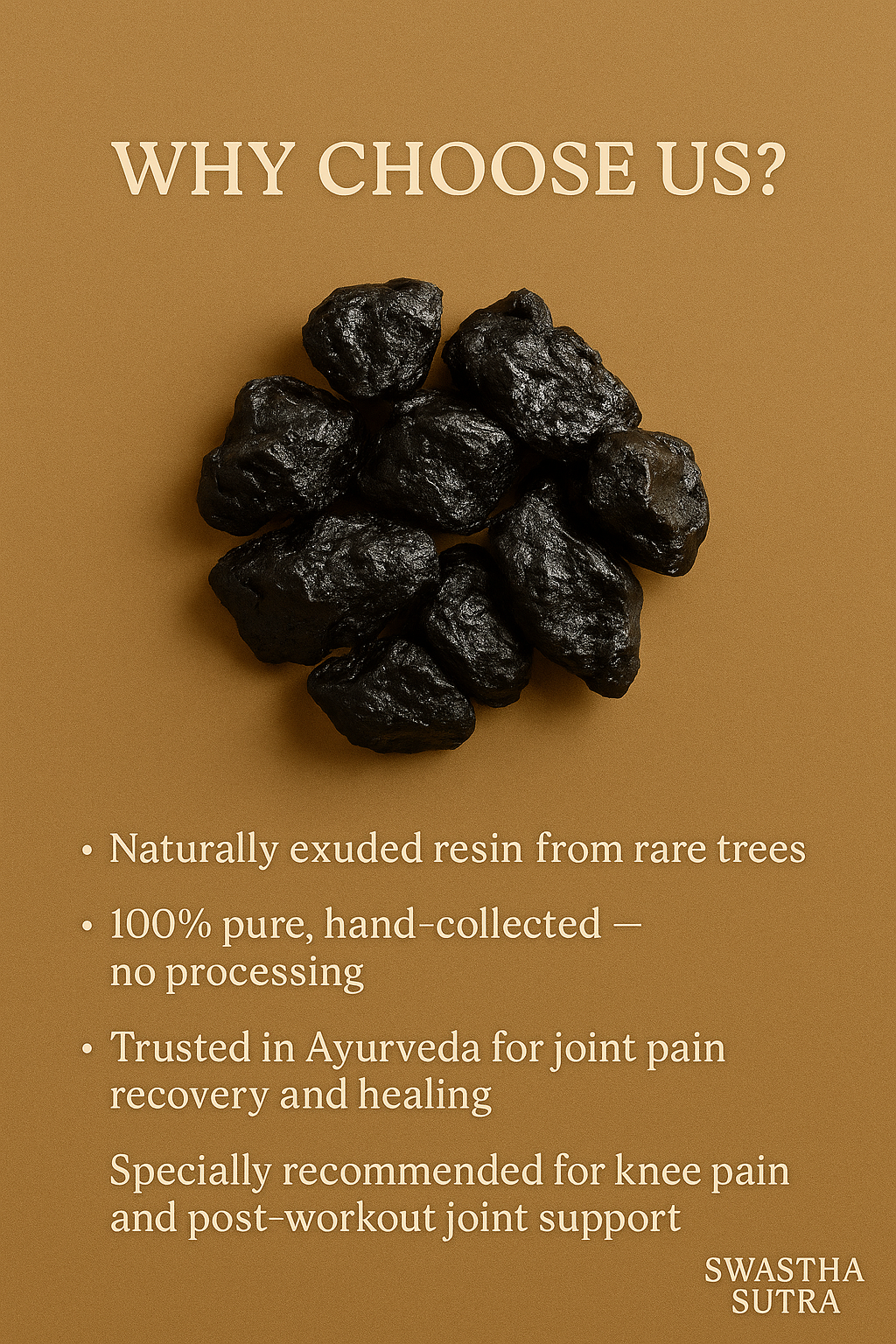 Gond Siyah – Ayurvedic Black Resin for Joint Strength & Pain Relief (100g)