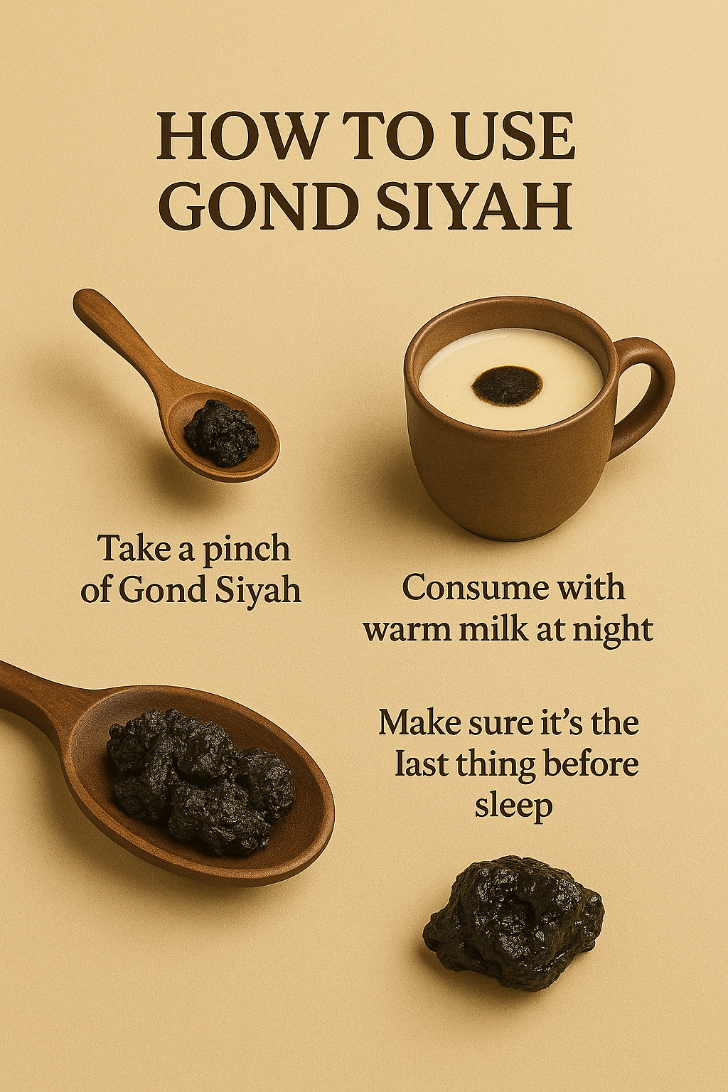 Gond Siyah – Ayurvedic Black Resin for Joint Strength & Pain Relief (100g)