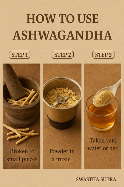 Ashwagandha – Ayurvedic Root for Strength, Stress & Hormonal Support (100g)
