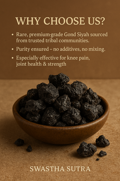 Gond Siyah – Ayurvedic Black Resin for Joint Strength & Pain Relief (100g)