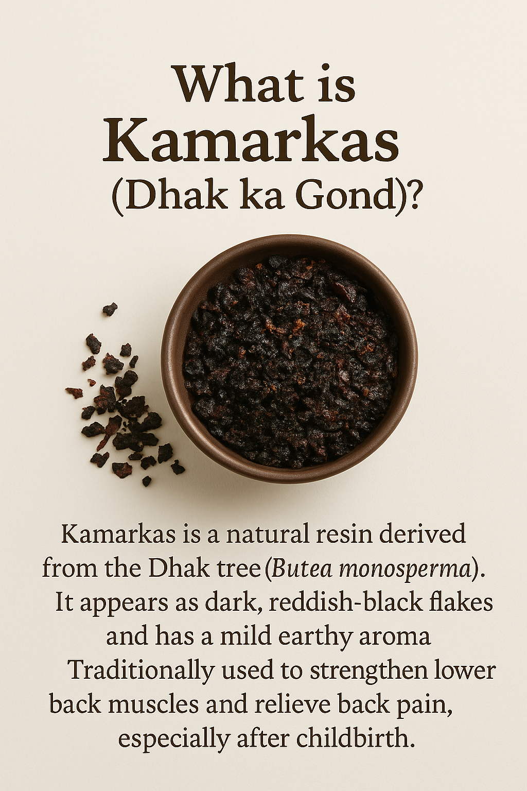 Kamarkas (Dhak ka Gond) – Ayurvedic Gum for Postpartum & Joint Recovery (100g)