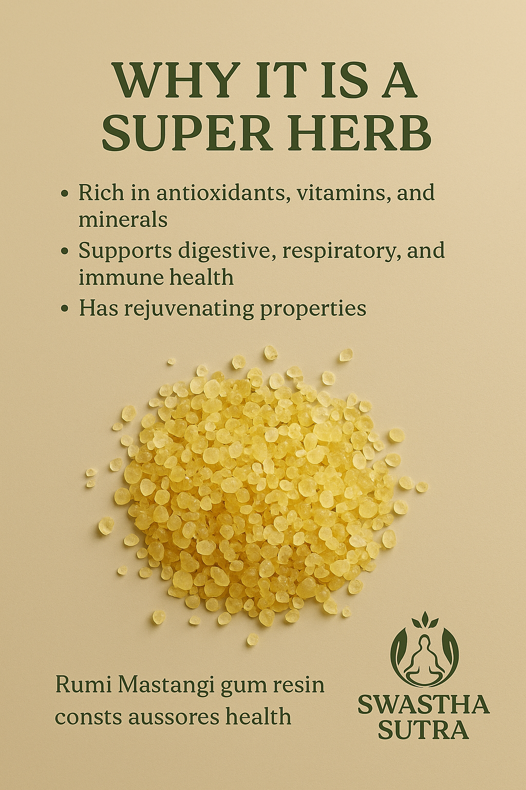 Rumi Mastangi – Rare Ayurvedic Resin for Mind & Gut Wellness (10g)