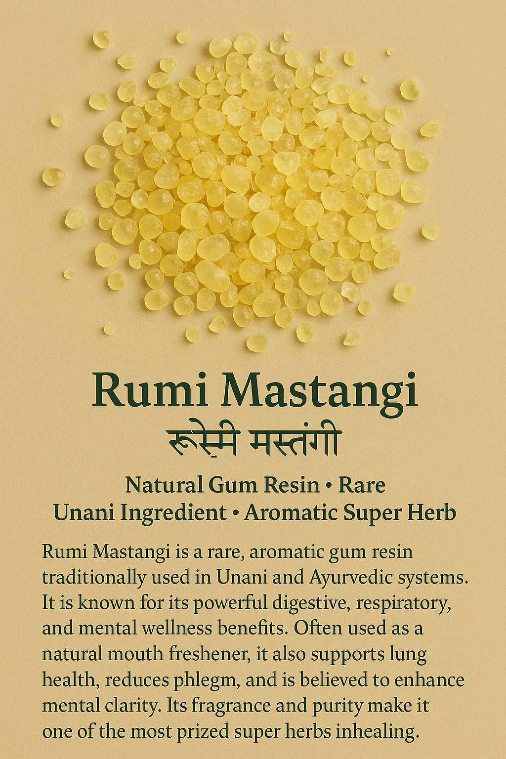 Rumi Mastangi – Rare Ayurvedic Resin for Mind & Gut Wellness (10g)