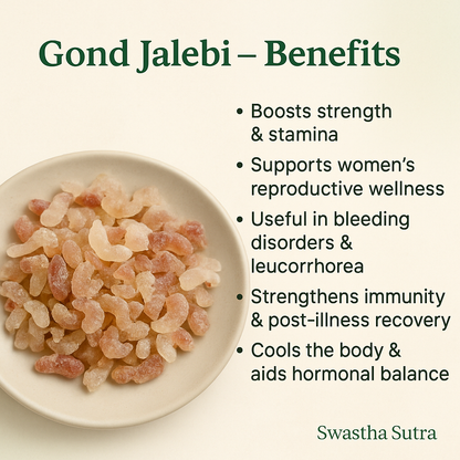 Gond Jalebi – Ayurvedic Resin for Strength & Nerve Support (10g)