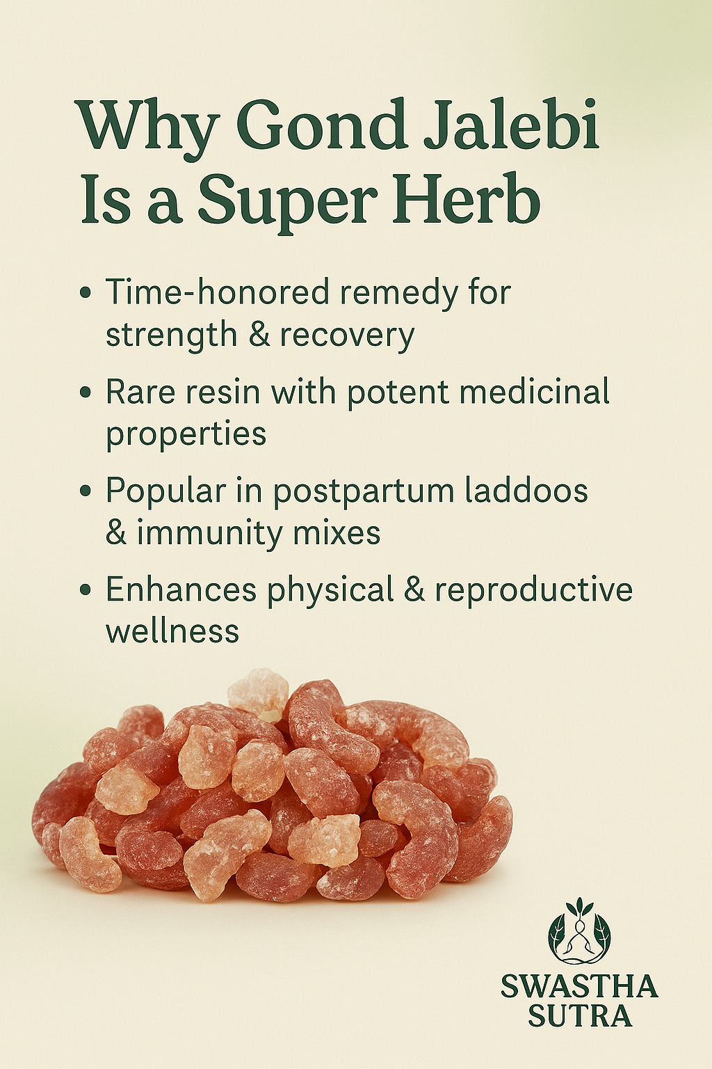 Gond Jalebi – Ayurvedic Resin for Strength & Nerve Support (10g)