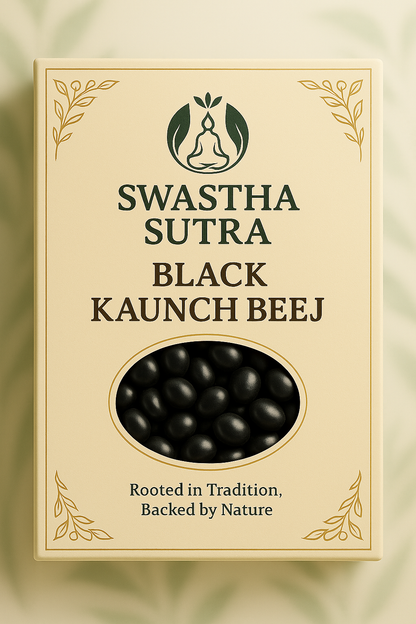 Kaunch Beej Black – Ayurvedic Seeds for Strength, Stamina & Fertility (100g)