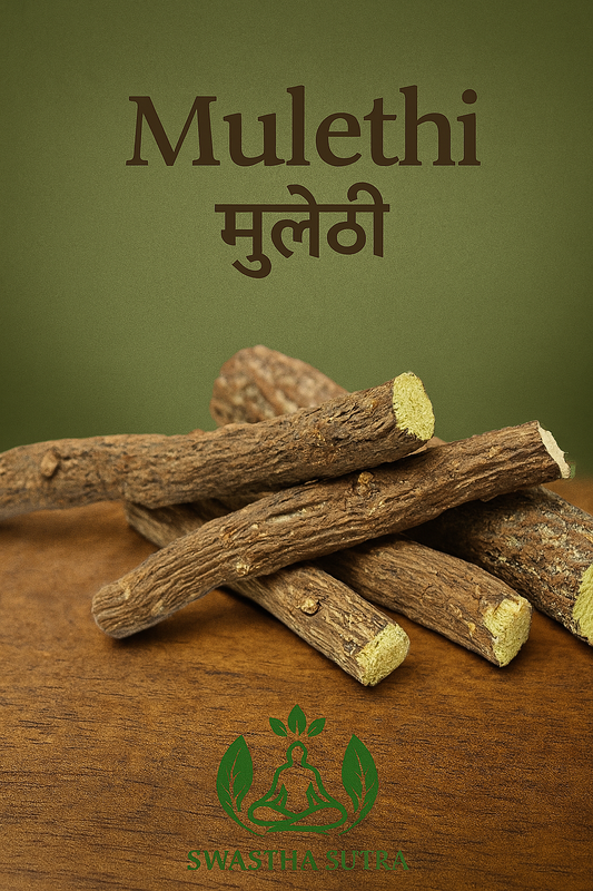 Mulethi Root – Ayurvedic Herb for Cough, Digestion & Immunity (100g)