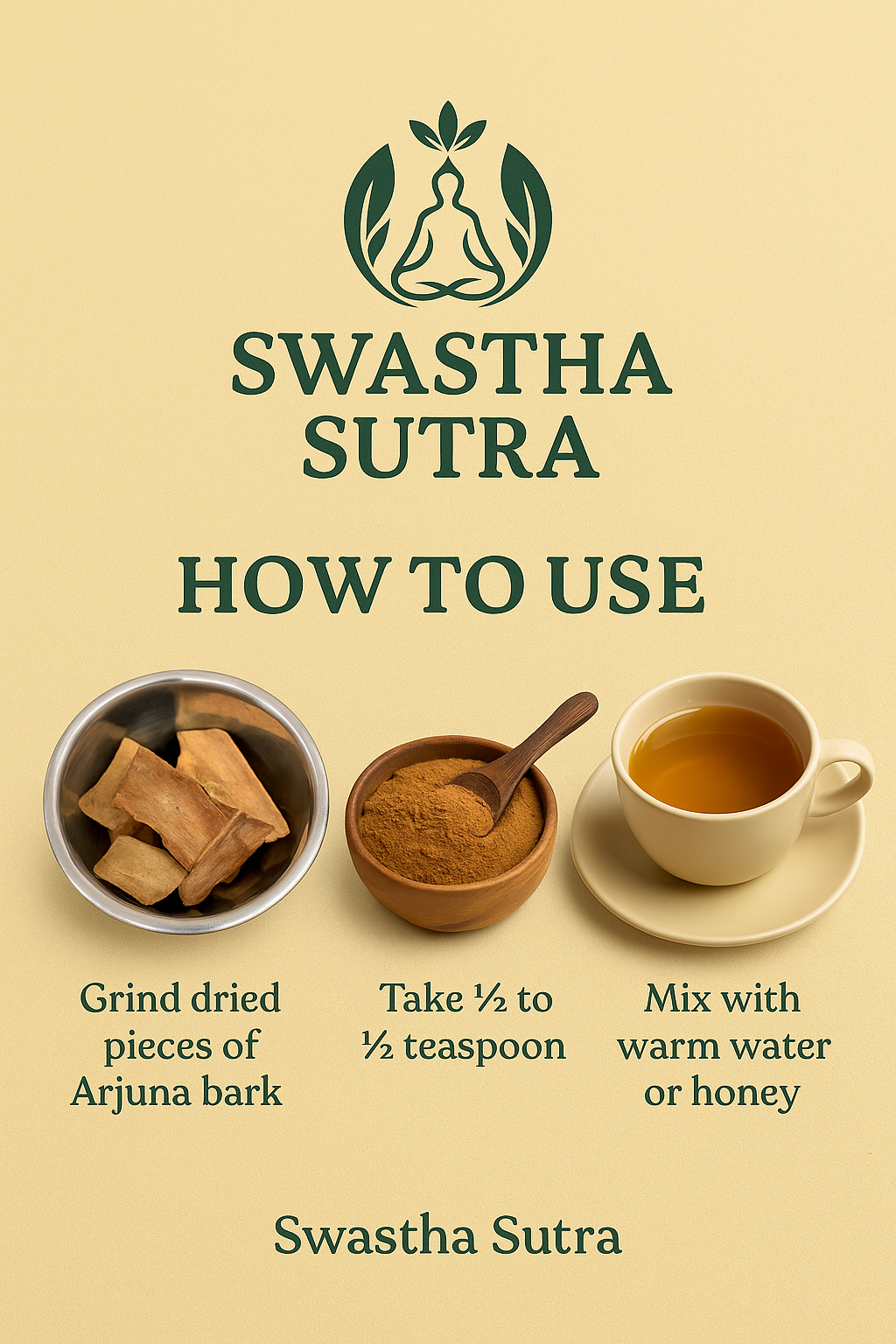 Arjuna Chal – Ayurvedic Bark for Heart Health & Stress Relief (250g)