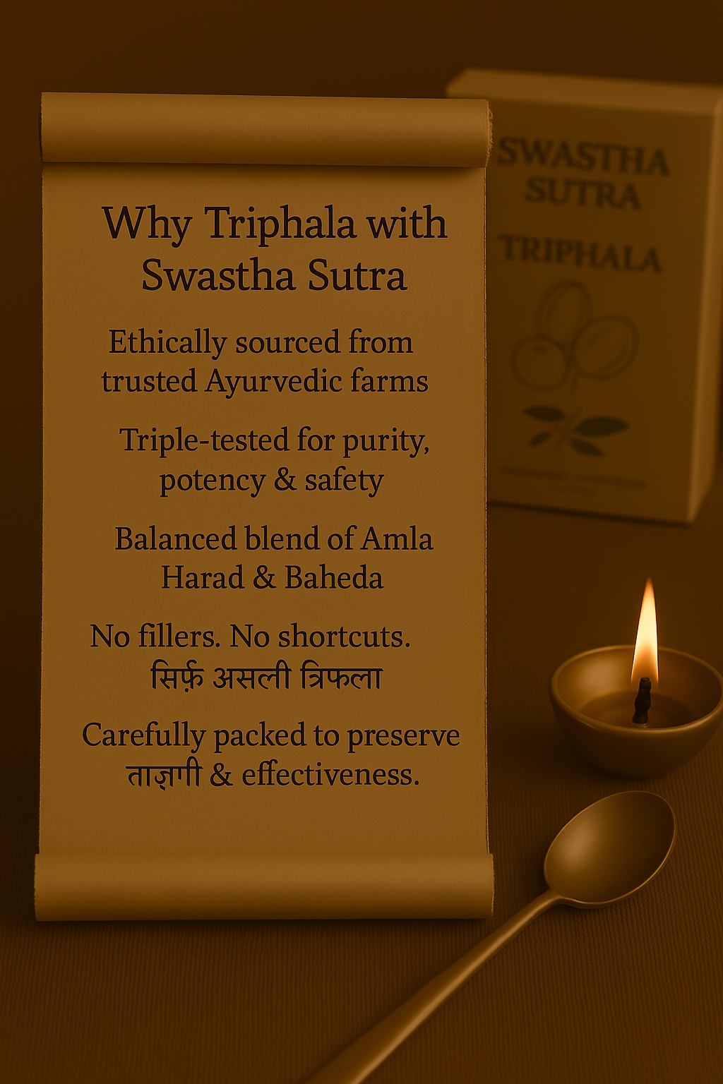 Triphala (त्रिफला) – Raw Ayurvedic Digestive Cleanser (100g)