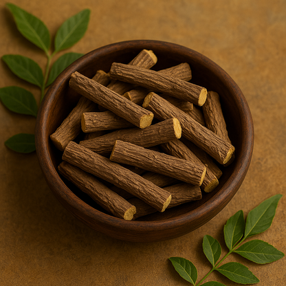 Mulethi Root – Ayurvedic Herb for Cough, Digestion & Immunity (100g)
